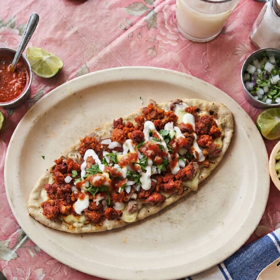 Huaraches de Chorizo