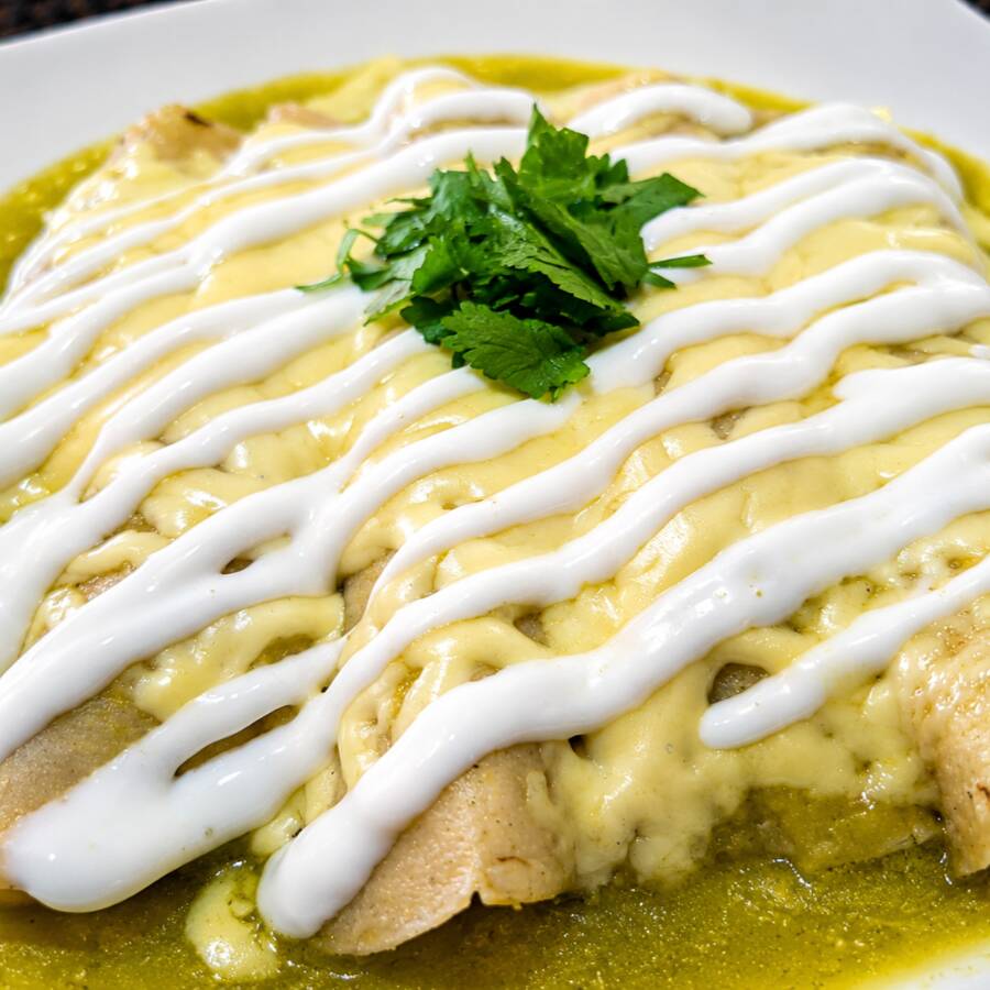 Enchiladas Beso de Crema