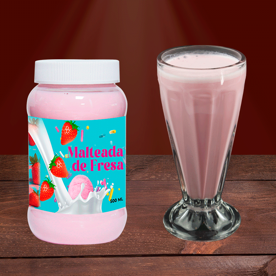 Malteada De Fresa 500 Ml
