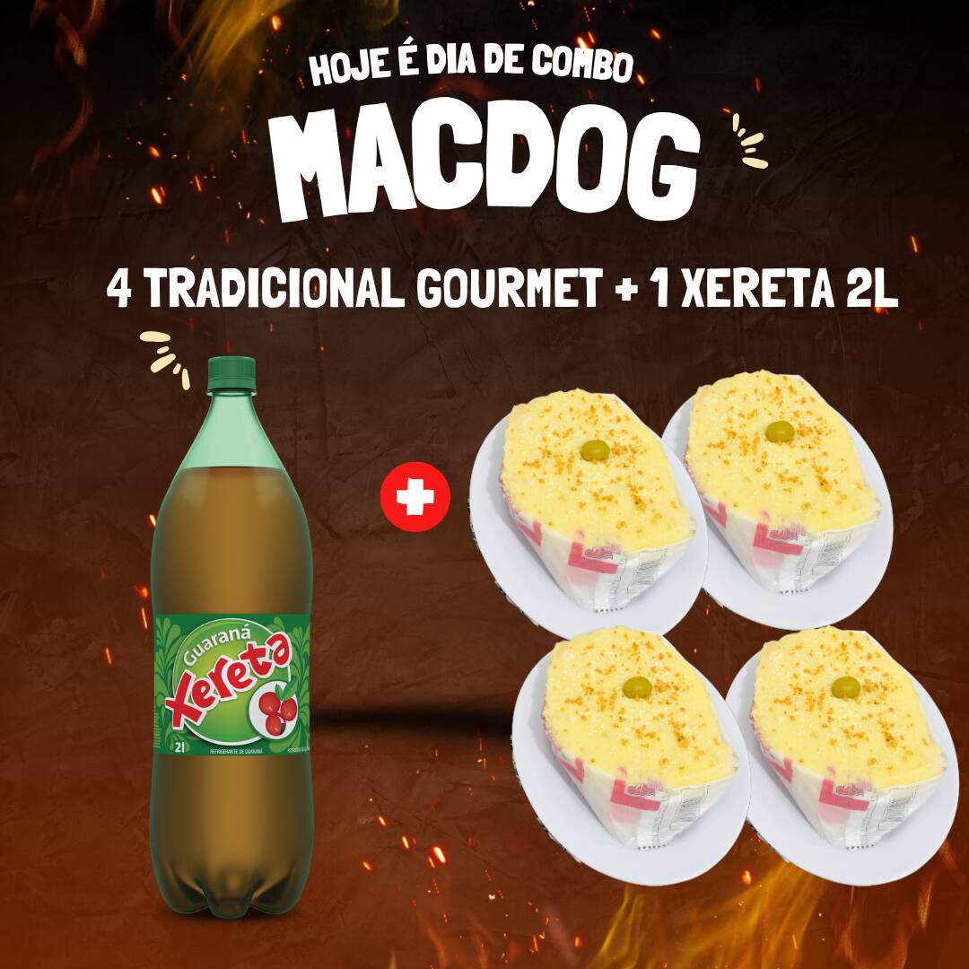 4 tradicionais gourmet e 1 xereta 2L