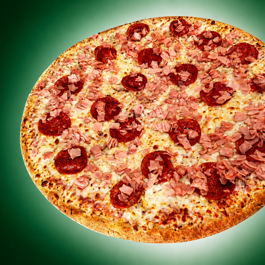 Pizza Peperoni y Jamón