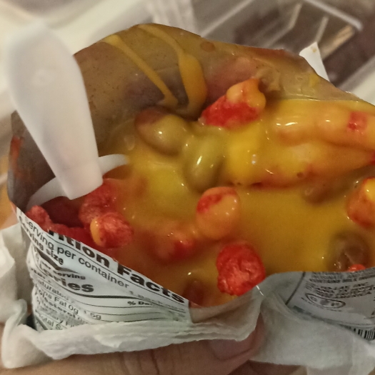 CHETOS FLAMING CON QUESO FRIJOL ELOTE