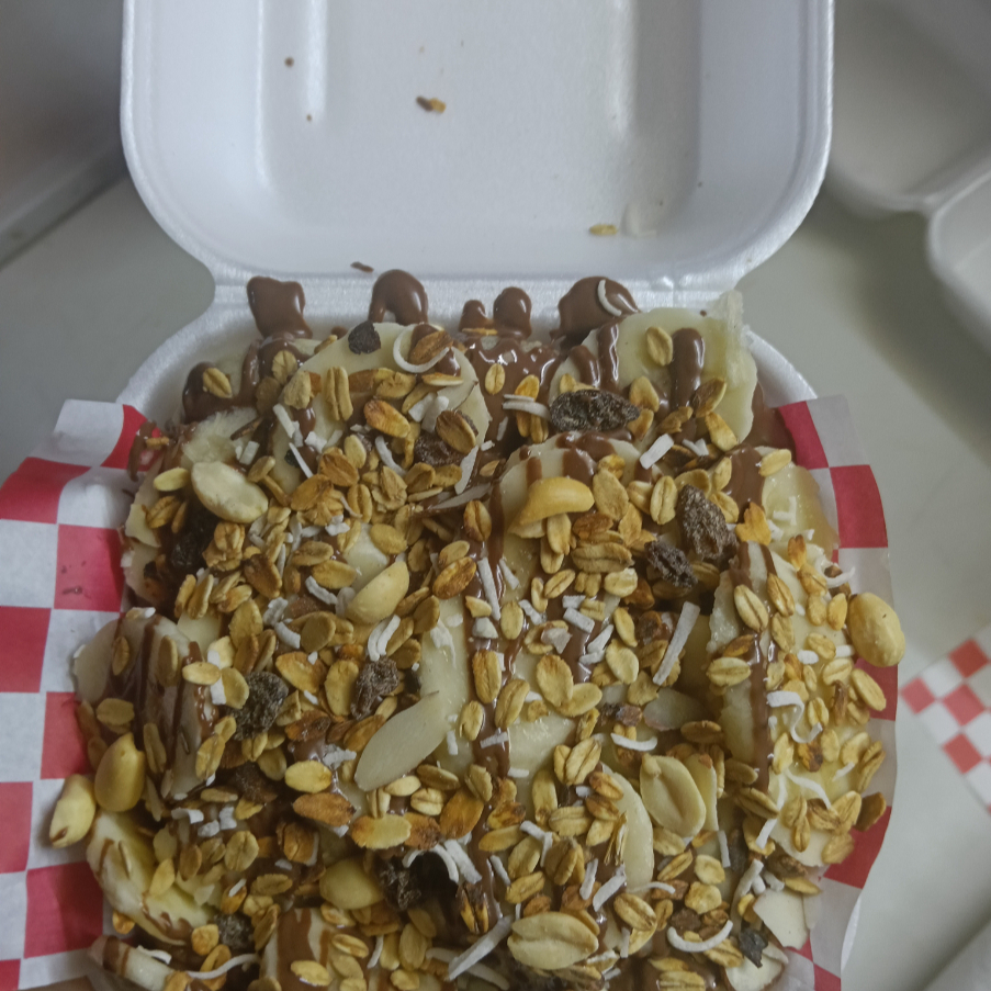 25MiniHotCakes 🍌 nutella y granola