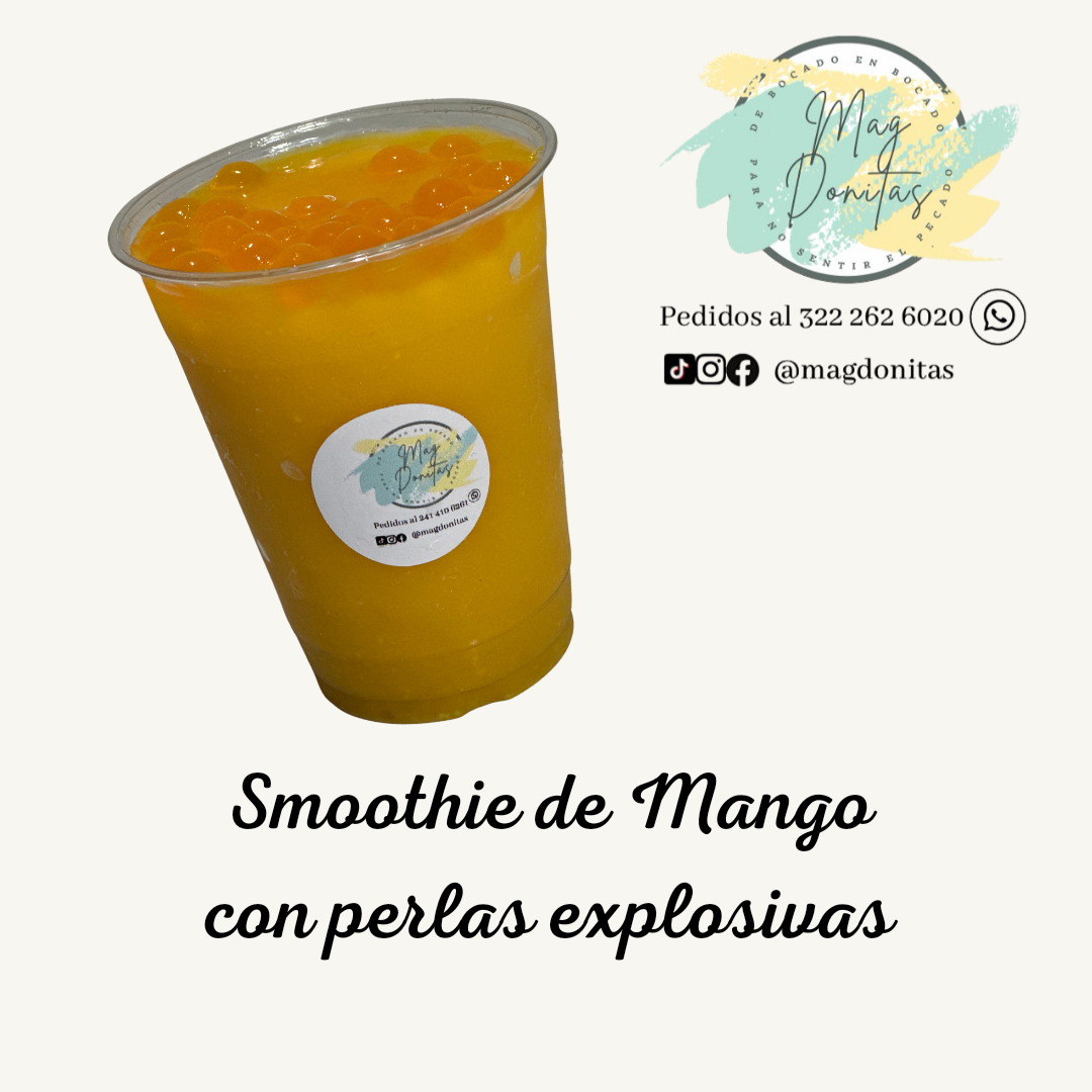 Smoothie de Mango con Perlas Explosivas