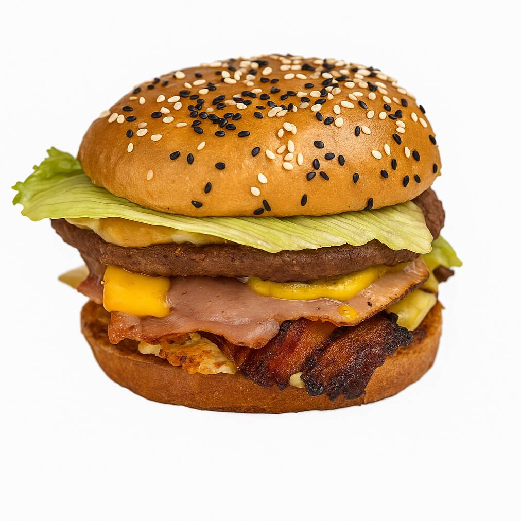 Hamburguesa con trompo
