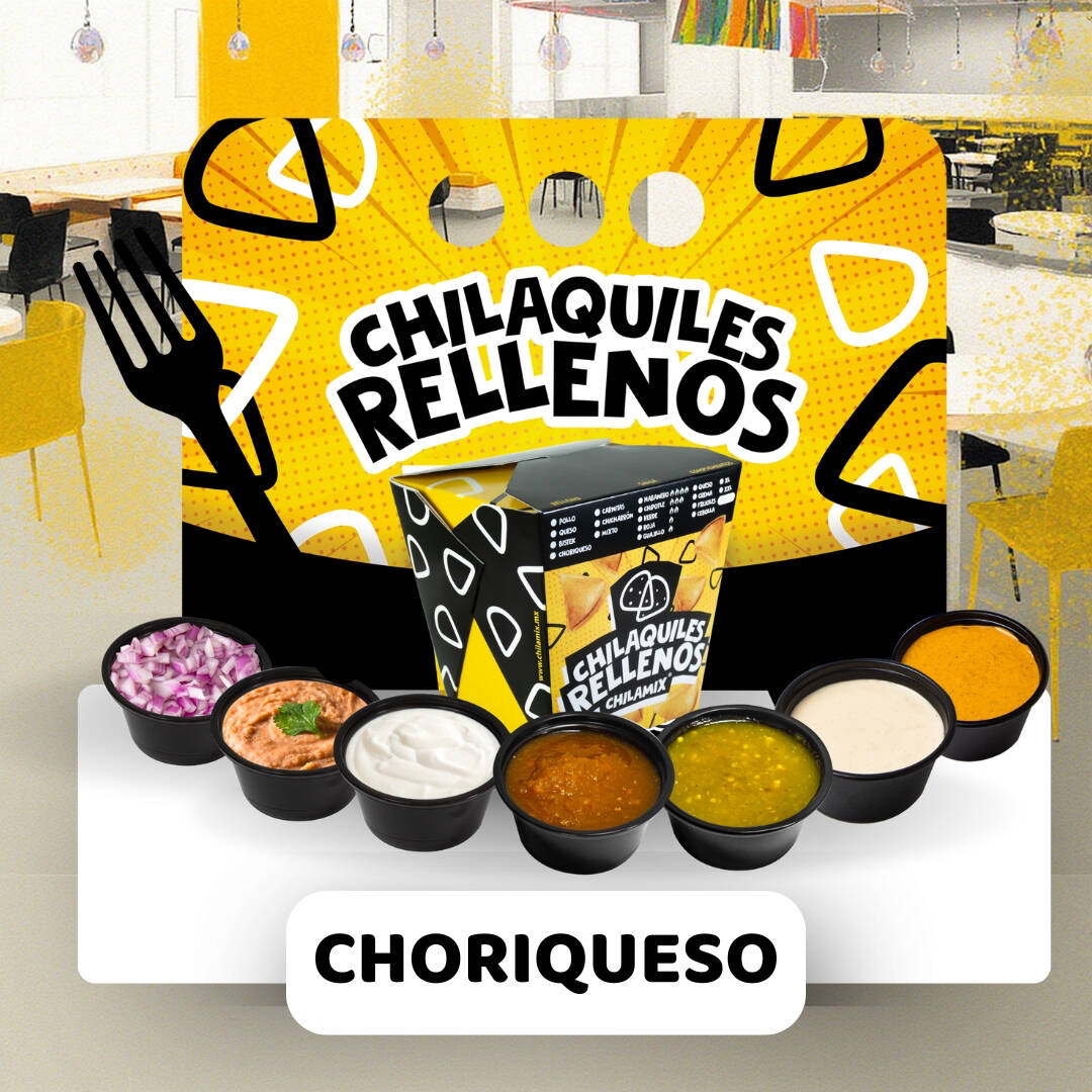 Chilaquiles Rellenos de Choriqueso (15 Pzas)