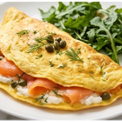 Omelette de Salmón con Queso de Cabra 320 g