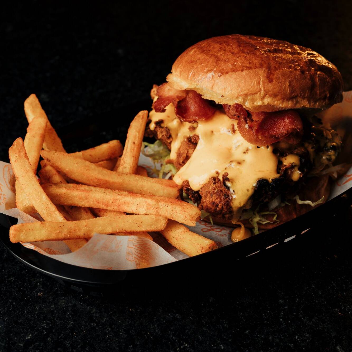 Hamburguesa Crispy Bacon Cheese