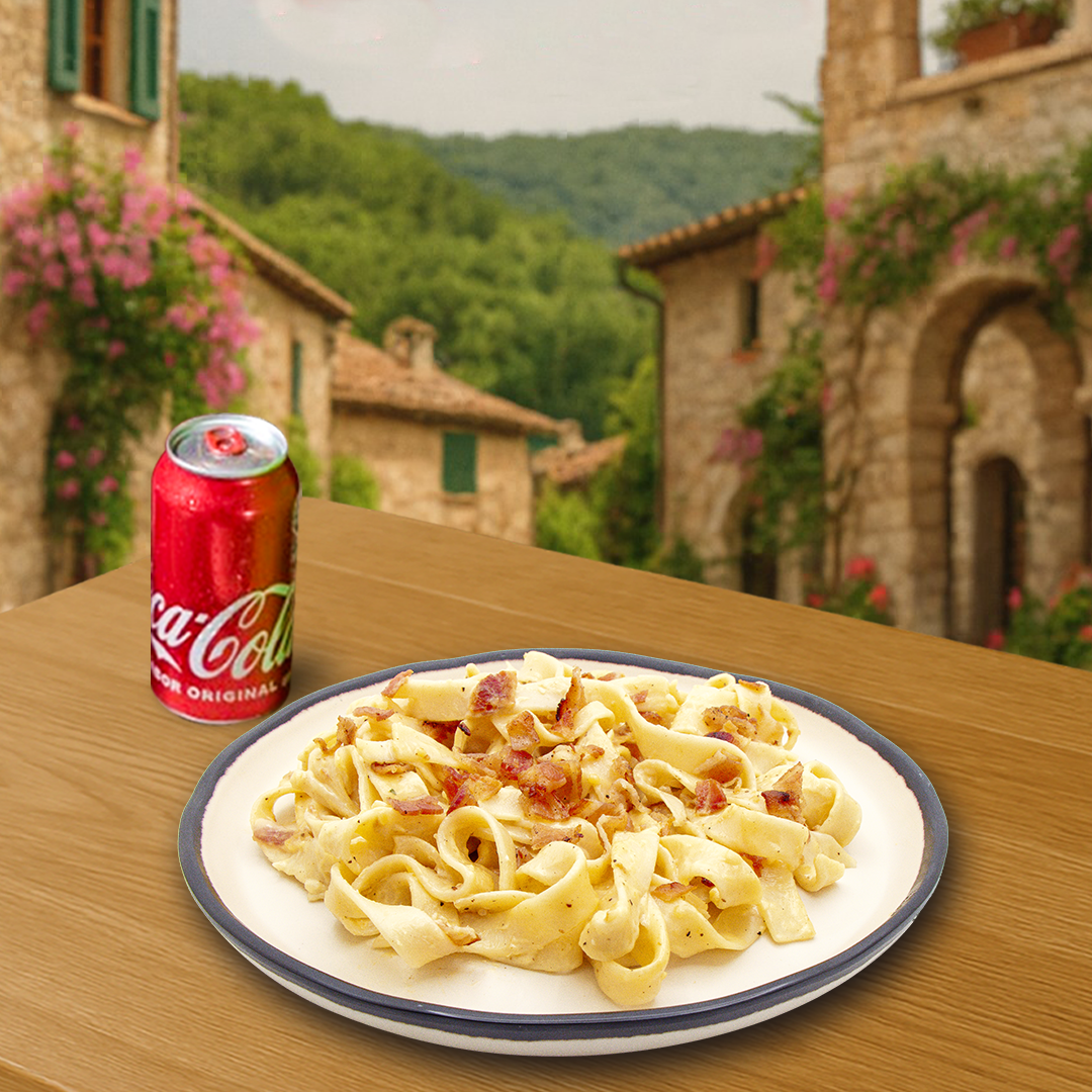 Combo pasta Coca cola
