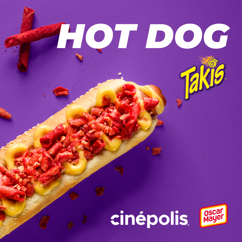 Hot Dog Cinépolis® Takis® Fuego