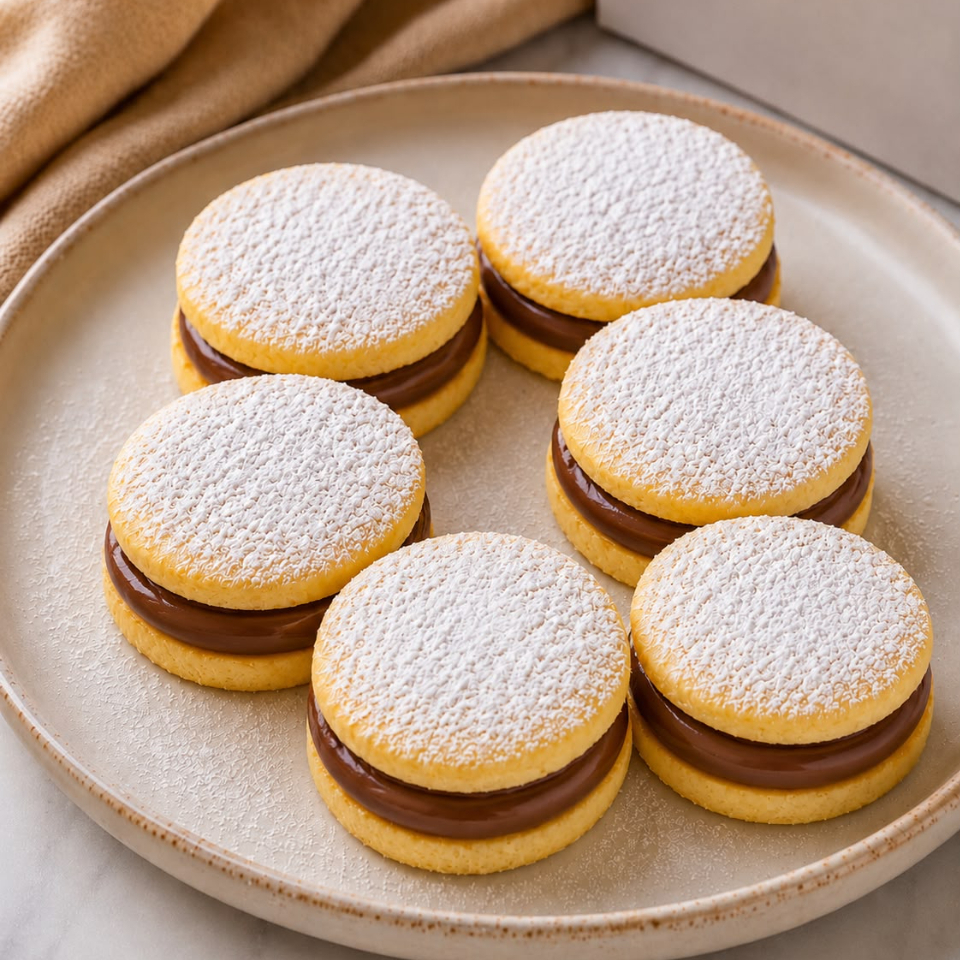 Alfajores fudge chocolate X8