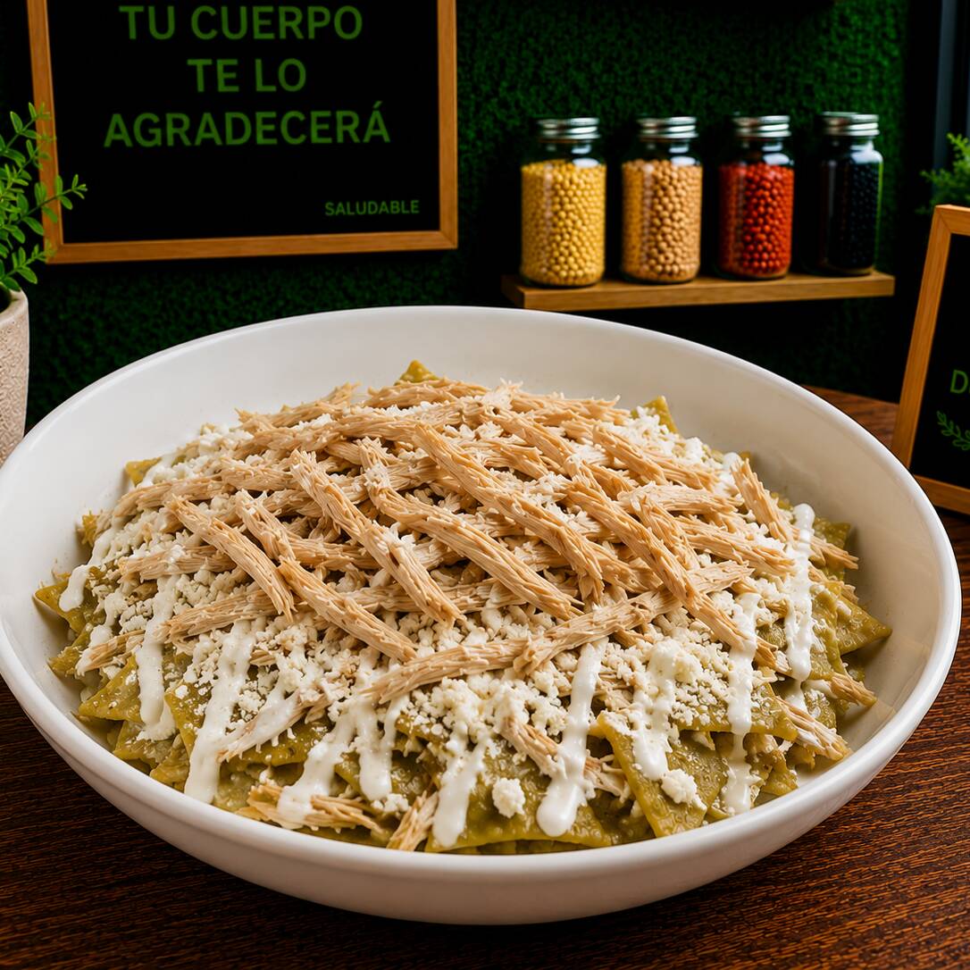 Chilaquiles con Pollo