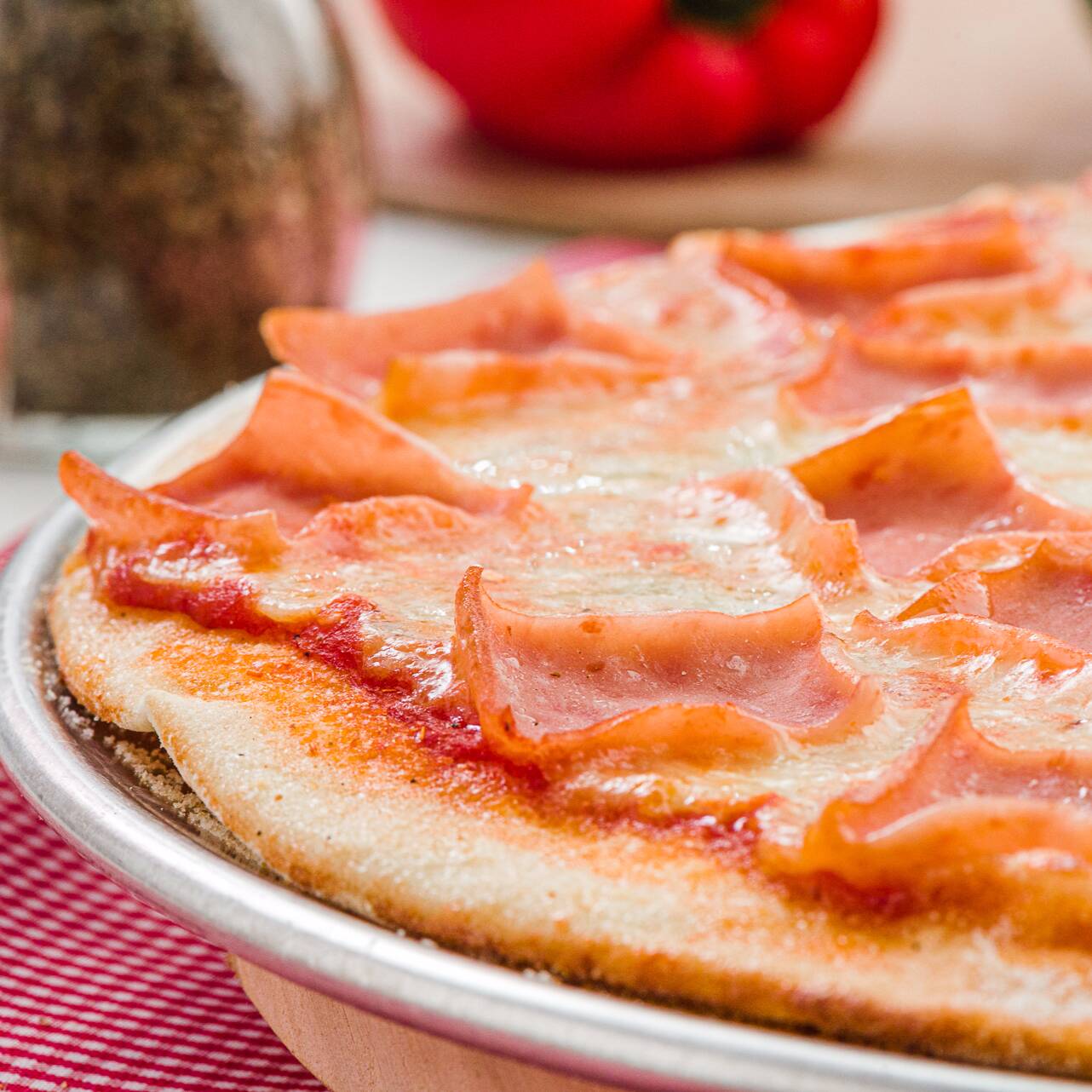 Pizzeta Jamón - 4 Porciones 20 Cms