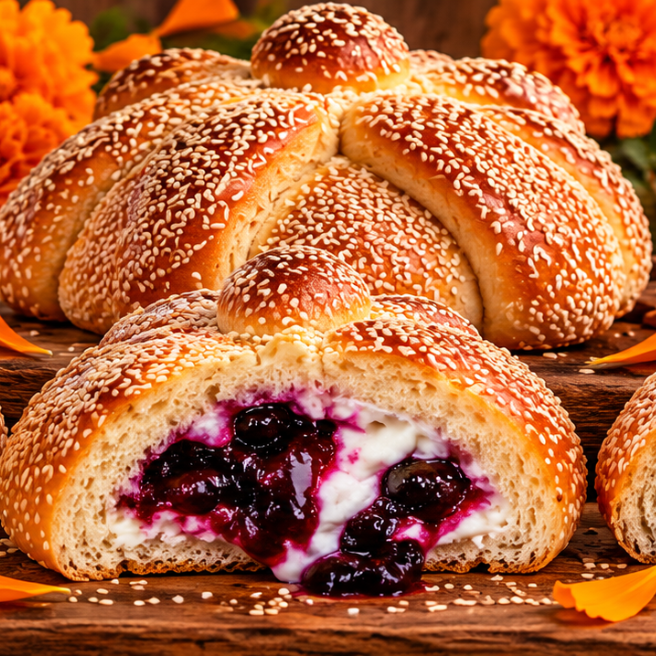 Pan de Muerto Relleno