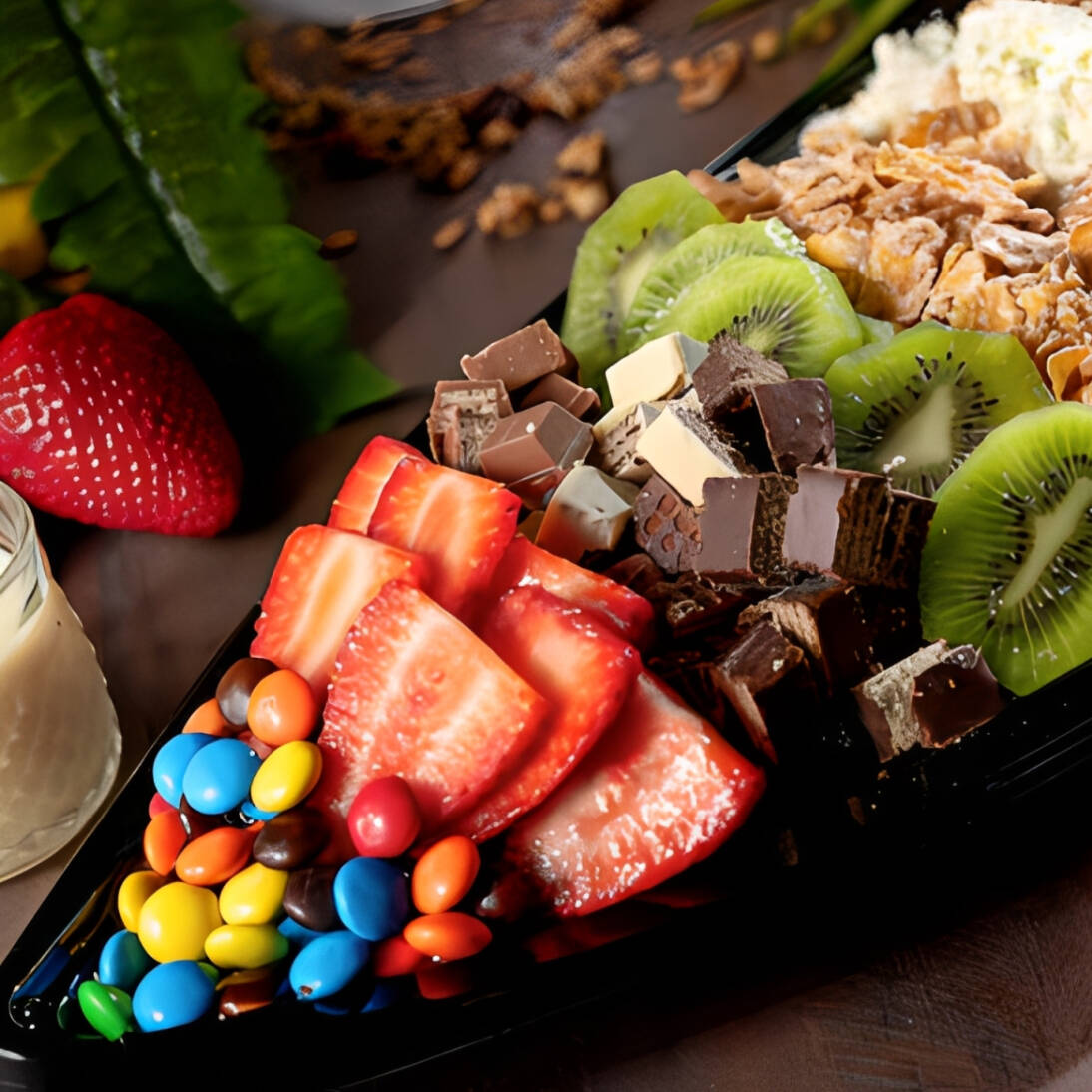 Roleta de açaí para compartilhar com quem você ama, cremosa e geladinha, com 5 complementos, 3 frutas frescas e 1 cobertura irresistível. Adicionais opcionais para deixar do seu jeito! Sabor autêntico, refrescante e cheia de energia, montada do jeitinho que você gosta.