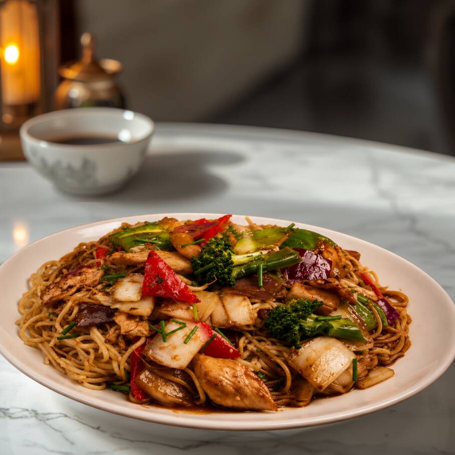 Tallarín Saltado de Pollo