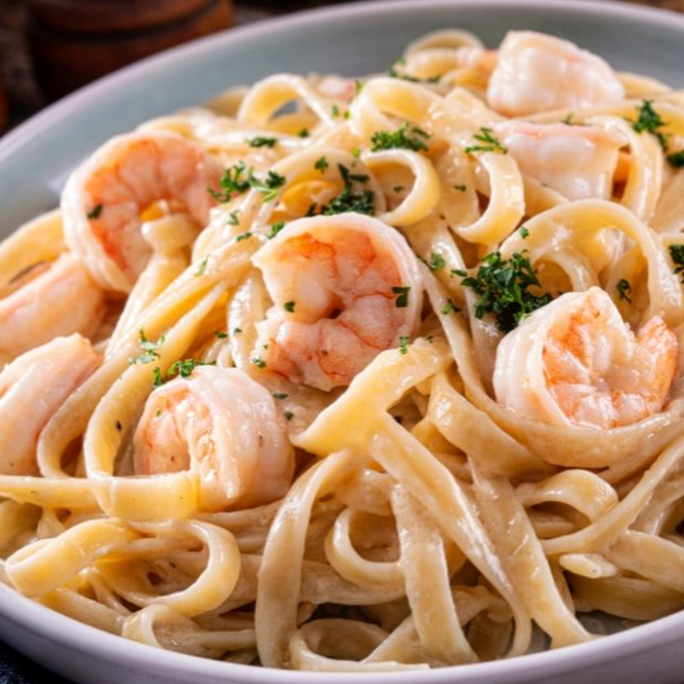 Pasta con Camarones