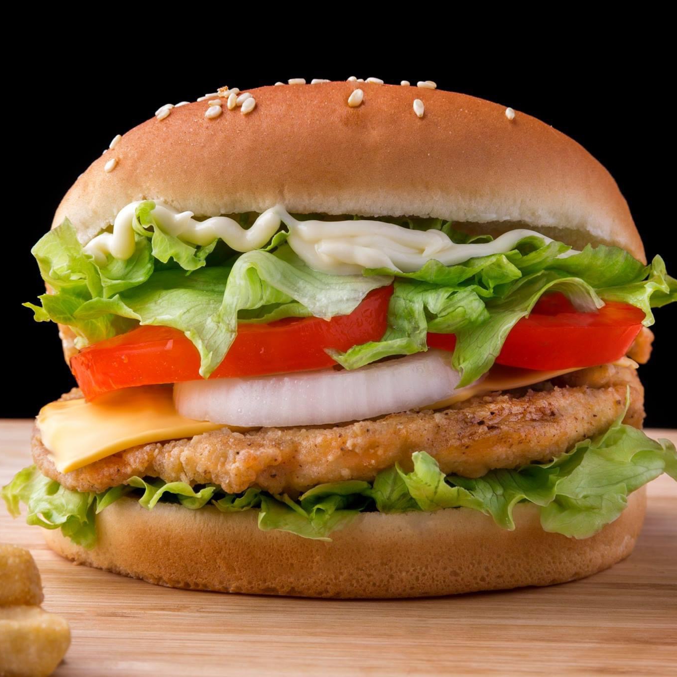 Promo Hamburguesa de Pollo con Papas