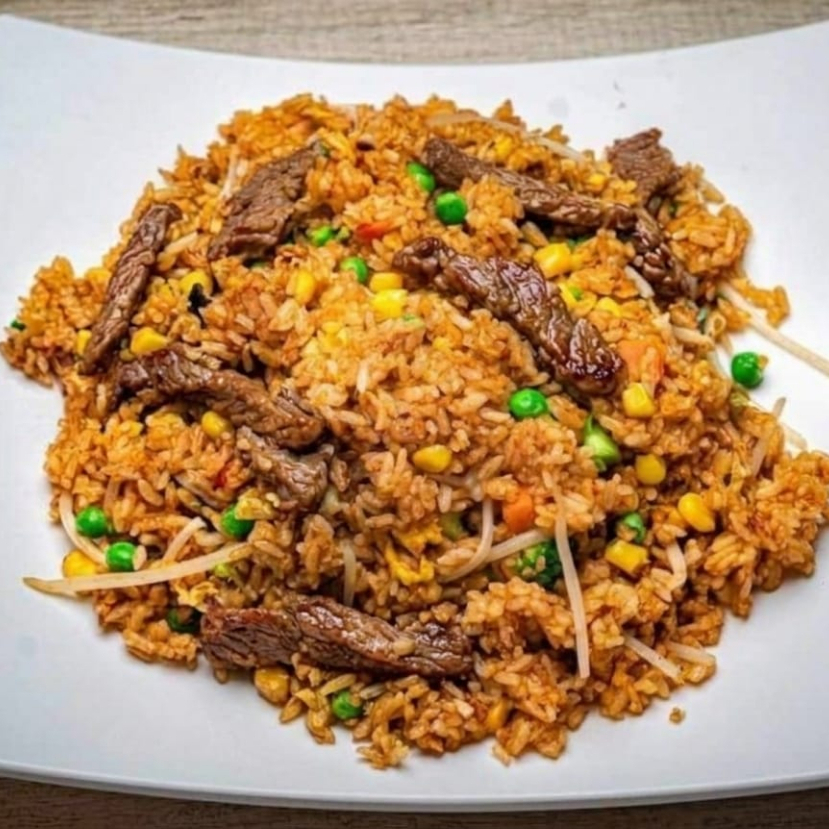 Arroz Frito Carne de Res