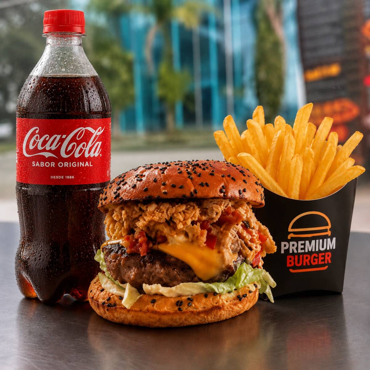 Hamburguesa Autentica en Combo