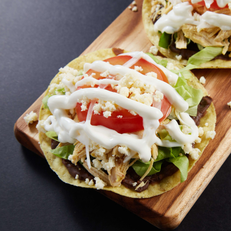 Tostadas de Carne Deshebrada