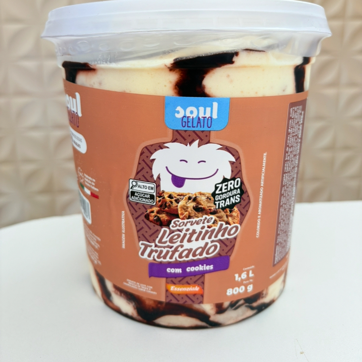Leitinho trufado com pedaços de cookie 1,6l/ 800g (Ninho)