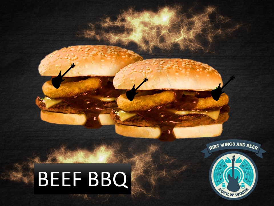Hamburguesa Beef BBQ SIN papas! 🍔🍟