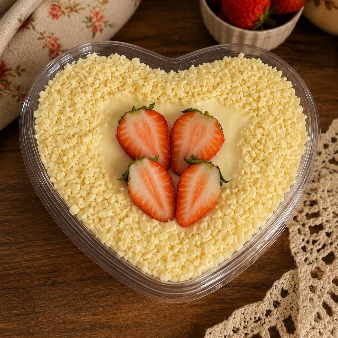 🍓 Amor de Mãe
Massa fofinha de baunilha, recheada com brigadeiro de Ninho cremoso e geleia de morango, finalizada com morangos frescos. Um doce delicado, afetivo e com gostinho de sobremesa feita em casa. . ✨