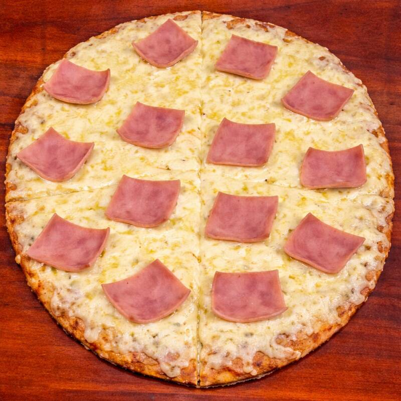Pizza Pizza Jamón y Queso Pequeña 4 Porciones