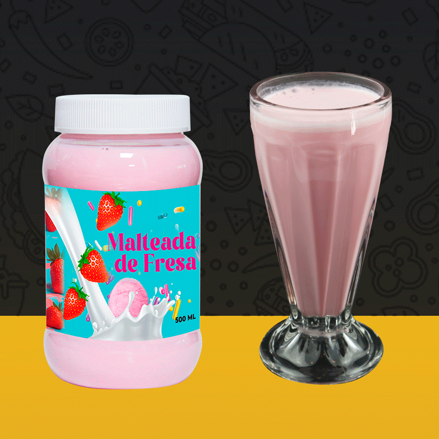 Malteada De Fresa 500 Ml