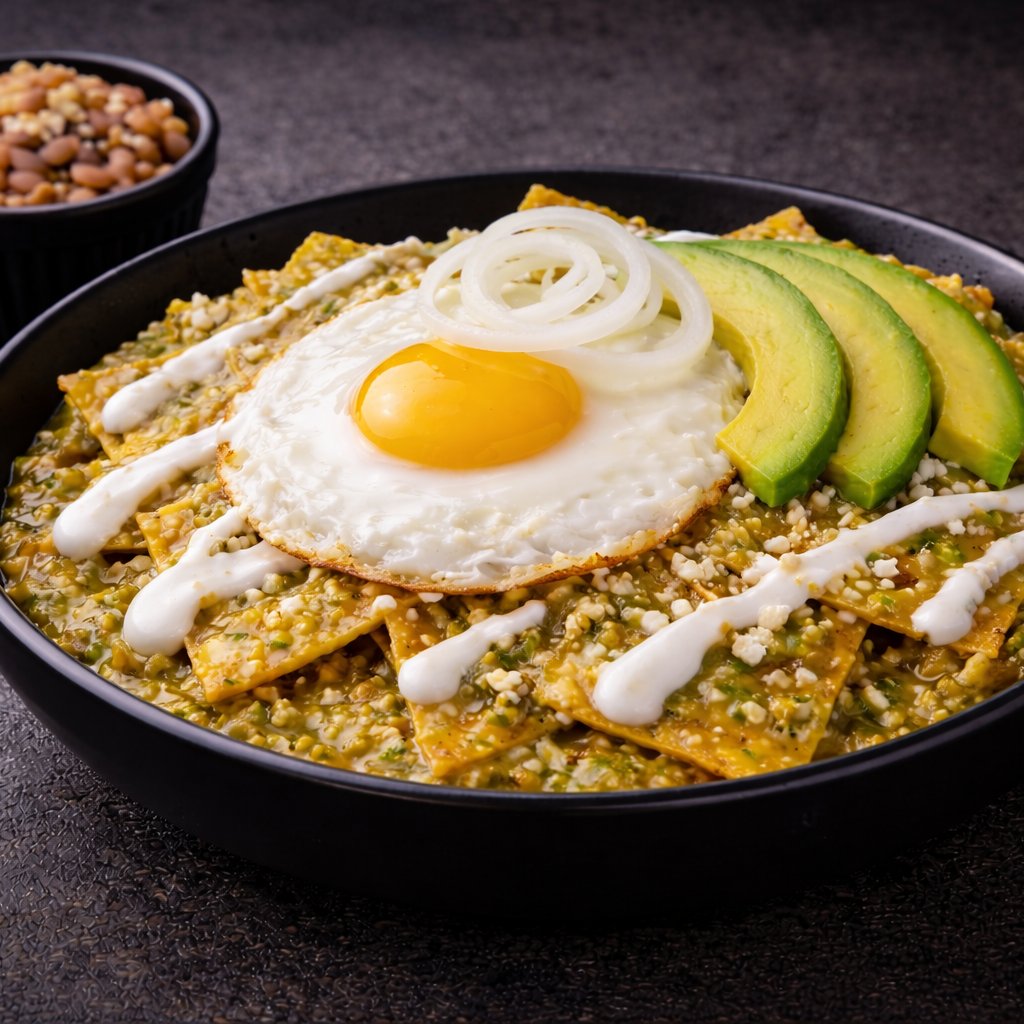 Chilaquiles con Huevo Estrellado