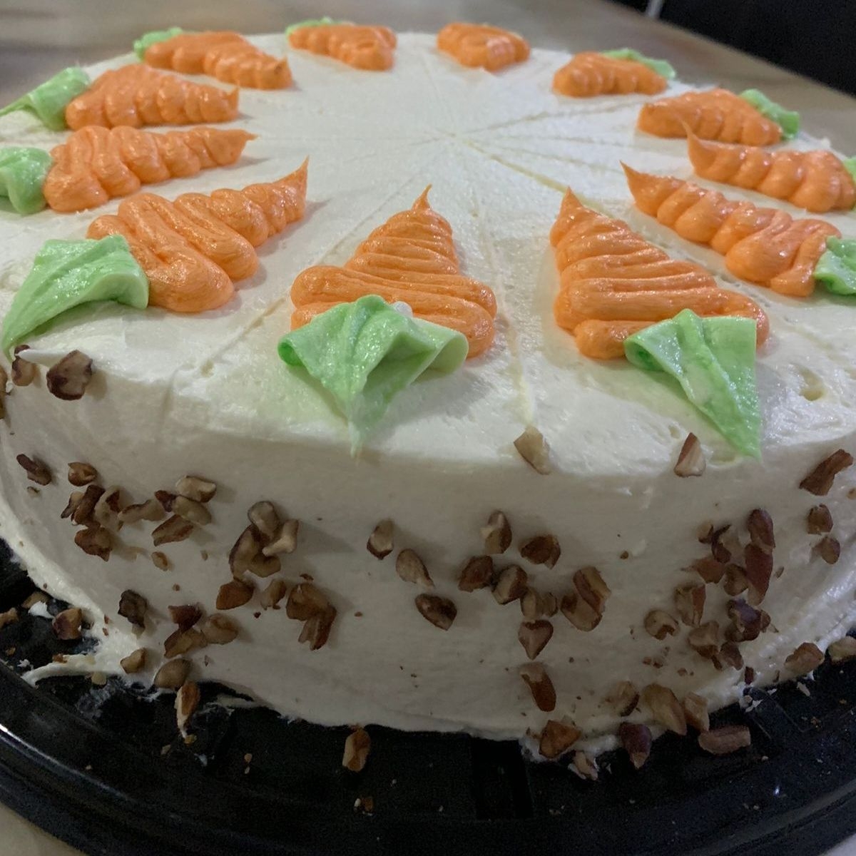 Rebanada pastel de zanahoria