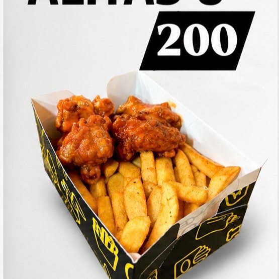 Alitas 6 Pzas. Con Papas
