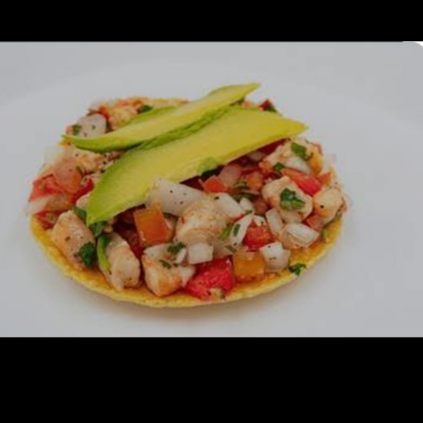 Tostada de Ceviche de Pescado