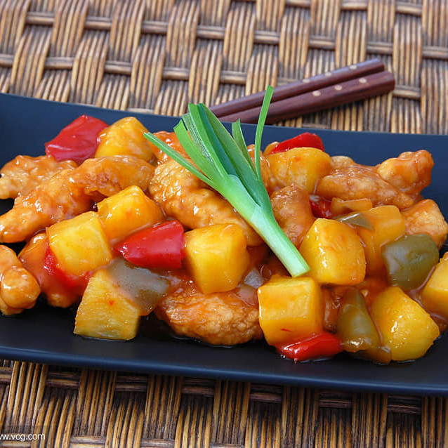 Pollo agridulce