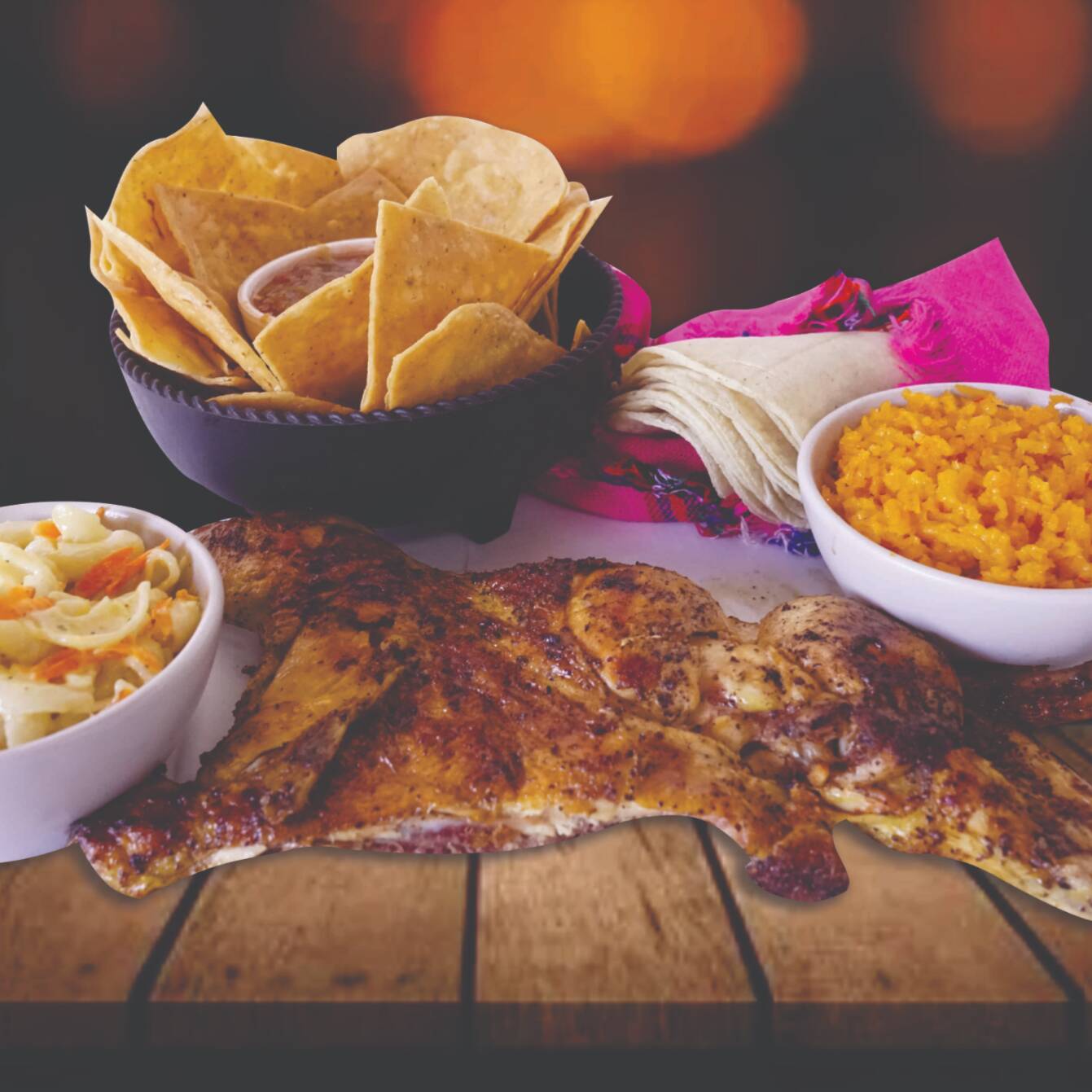 Combo 3 - 1/2 Pollo Asado + Frijoles