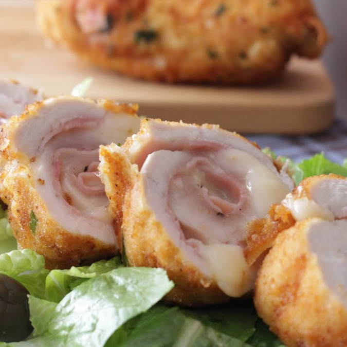 Pollo Cordón Bleu(Pechuga Rellena)