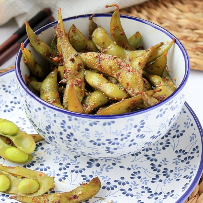 Edamame Spaicy Con Salsa De Ajo Y Limon ,Sal