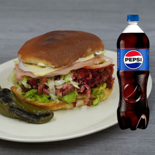 Combo Torta Colita de Pavo Especial + Refresco