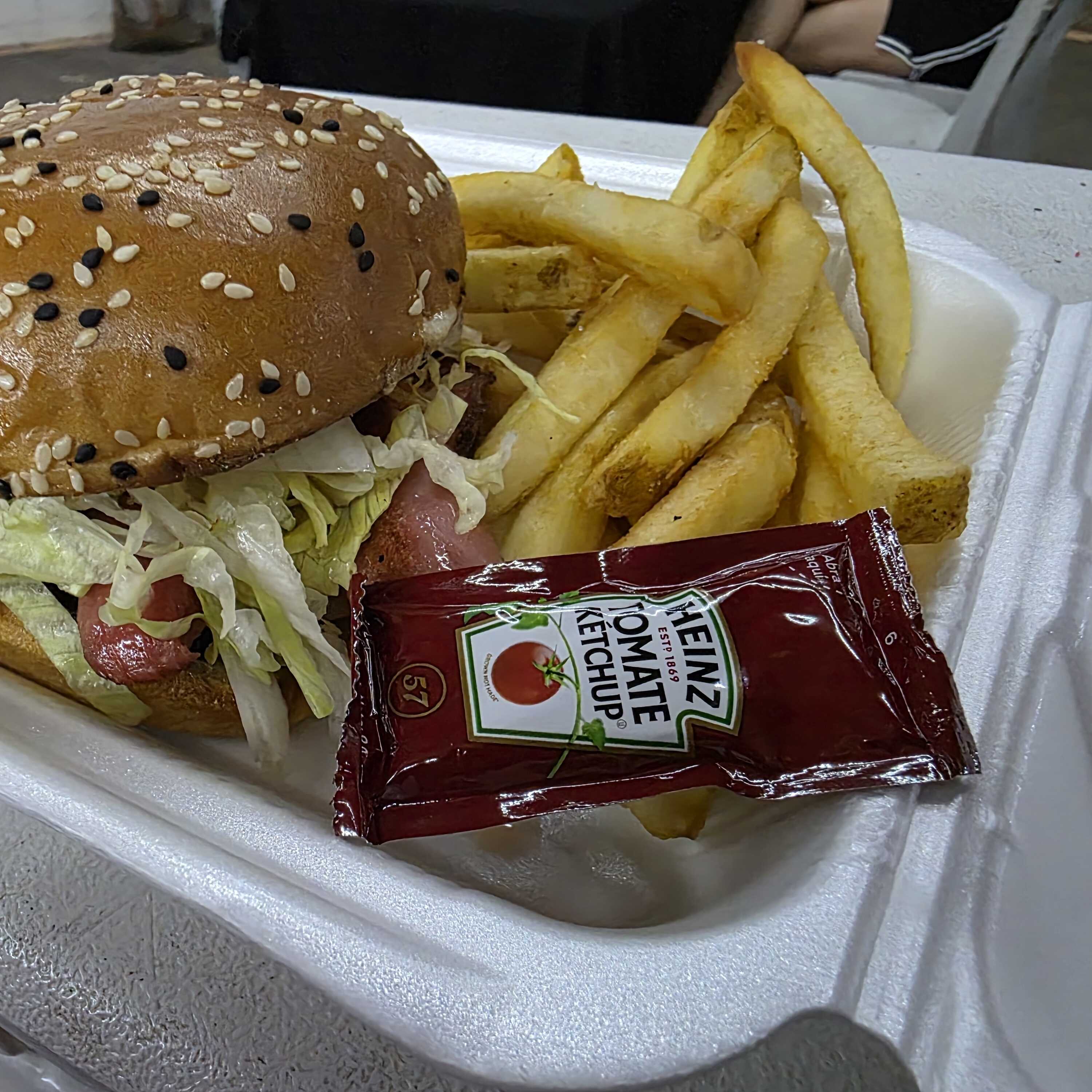 Hamburguesa Con Papas