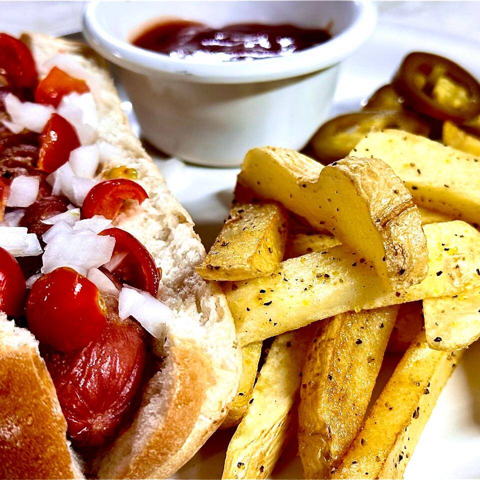 HOTDOG CON TOCINO