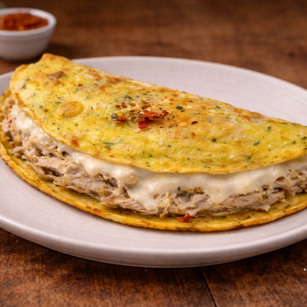 Crepioca de Frango com Mussarela