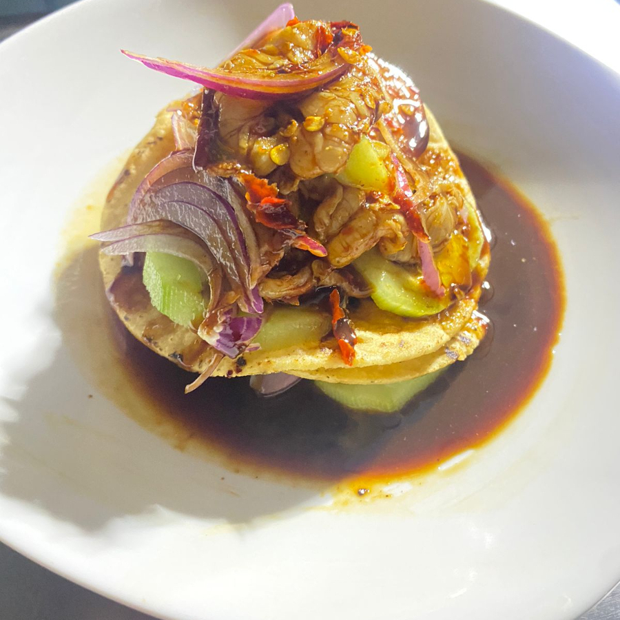 DOBLE TOSTADA DE AGUACHILE