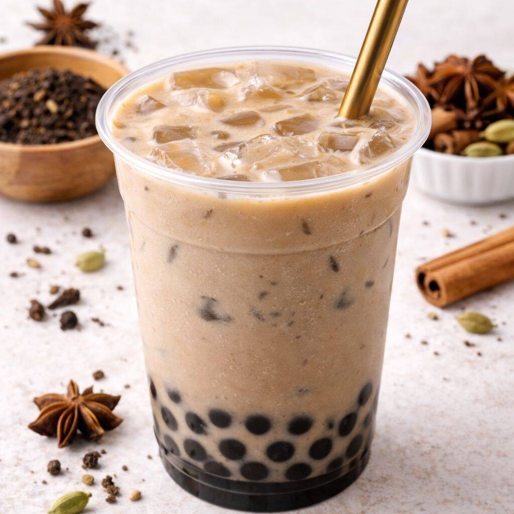 Bubble Tea Chai Latte 16 Onz
