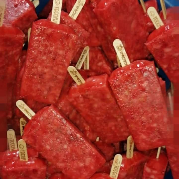 Paleta de Fruta de Fresa