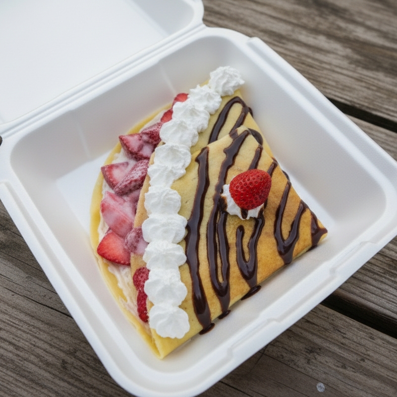 Crepa Fresas con Crema