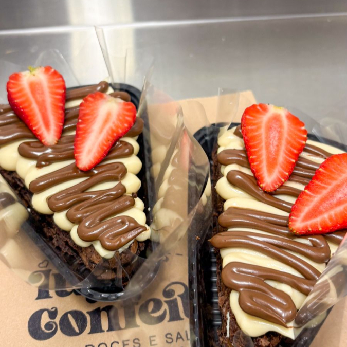 Leve 2 Pizzas brownie recheadas com brigadeiro de Ninho com DESCONTO