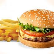 Hamburguesa de Arrachera con Papas