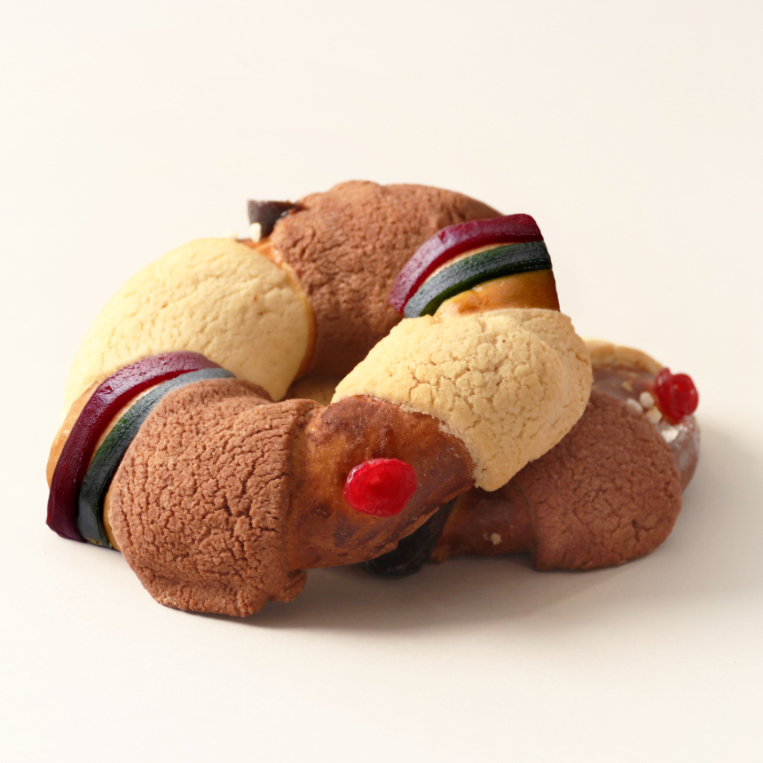 Rosca de reyes nutella mini
