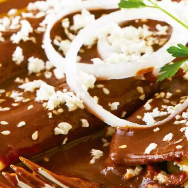 Enchiladas de Mole.(corrida)